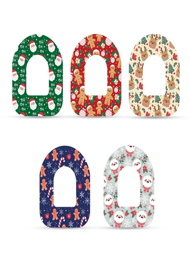 XIHIRCD ٢٥ ورقة لاصقة لجهاز Omnipod 5، ملصقات استشعار مقاومة للماء، ملصقات لاصقة لعيد الميلاد، شريط غطاء قابل للتهوية لجهاز Omnipod 5 - Image 1